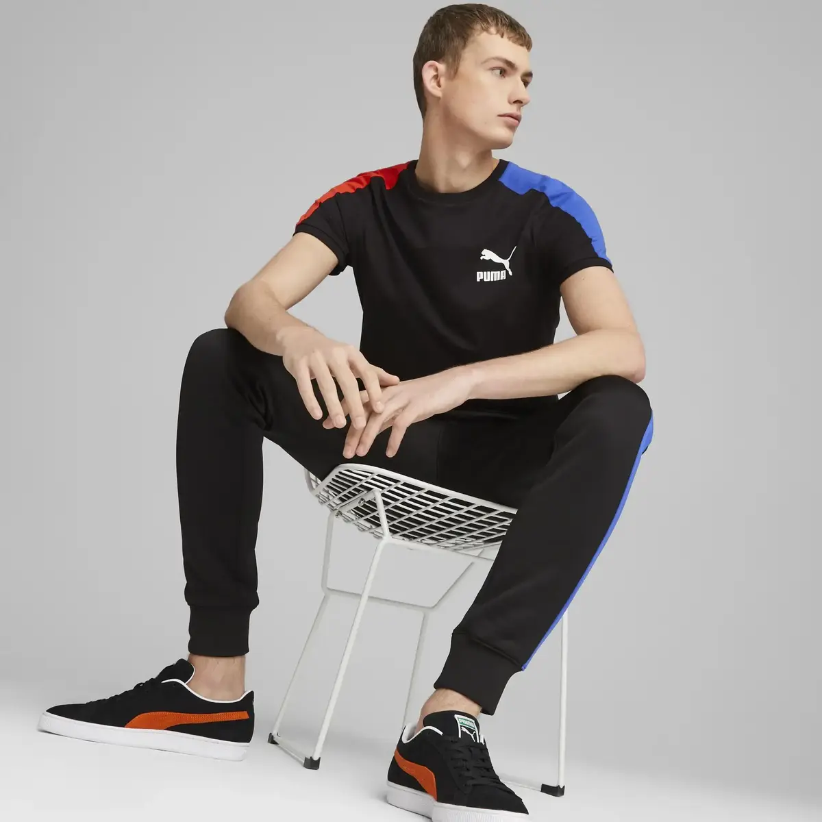 Puma T7 ICONIC Tee Siyah Erkek T-Shirt
