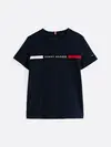 Tommy Hilfiger FLAG RIB INSERT TEE, C1G Lacivert Erkek Çocuk T-Shirt & Polo