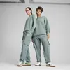 PUMA ESS No. 1 Logo Cargo Pants Yeşil Kadın Eşofman Altı