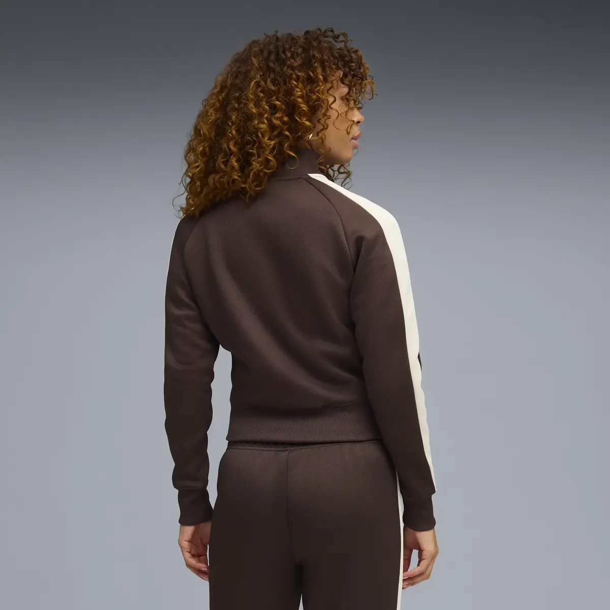 Puma T7 Jacket Kahverengi Kadın Fermuarlı Üst