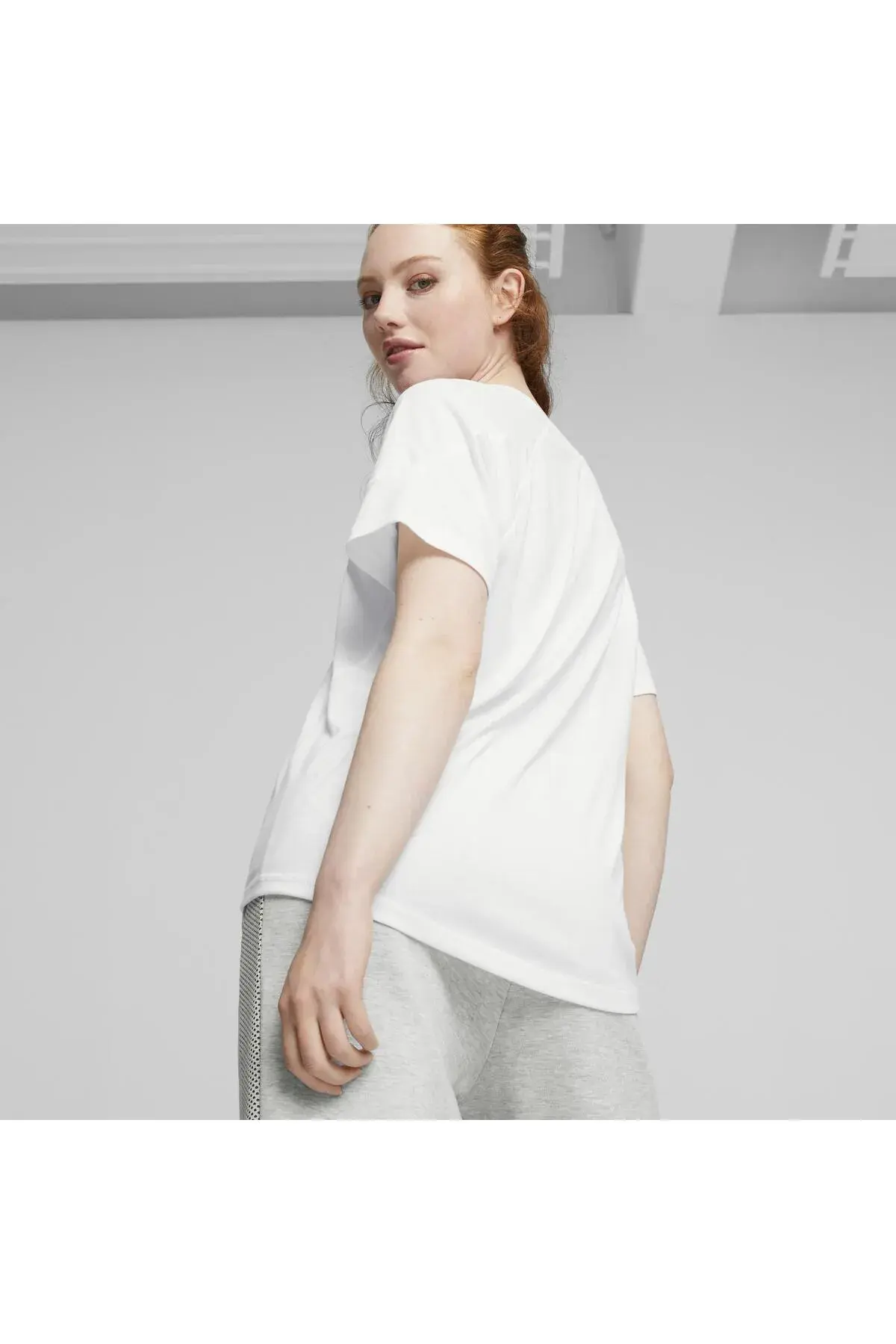 Puma EVOSTRIPE Tee Beyaz Kadın T-Shirt