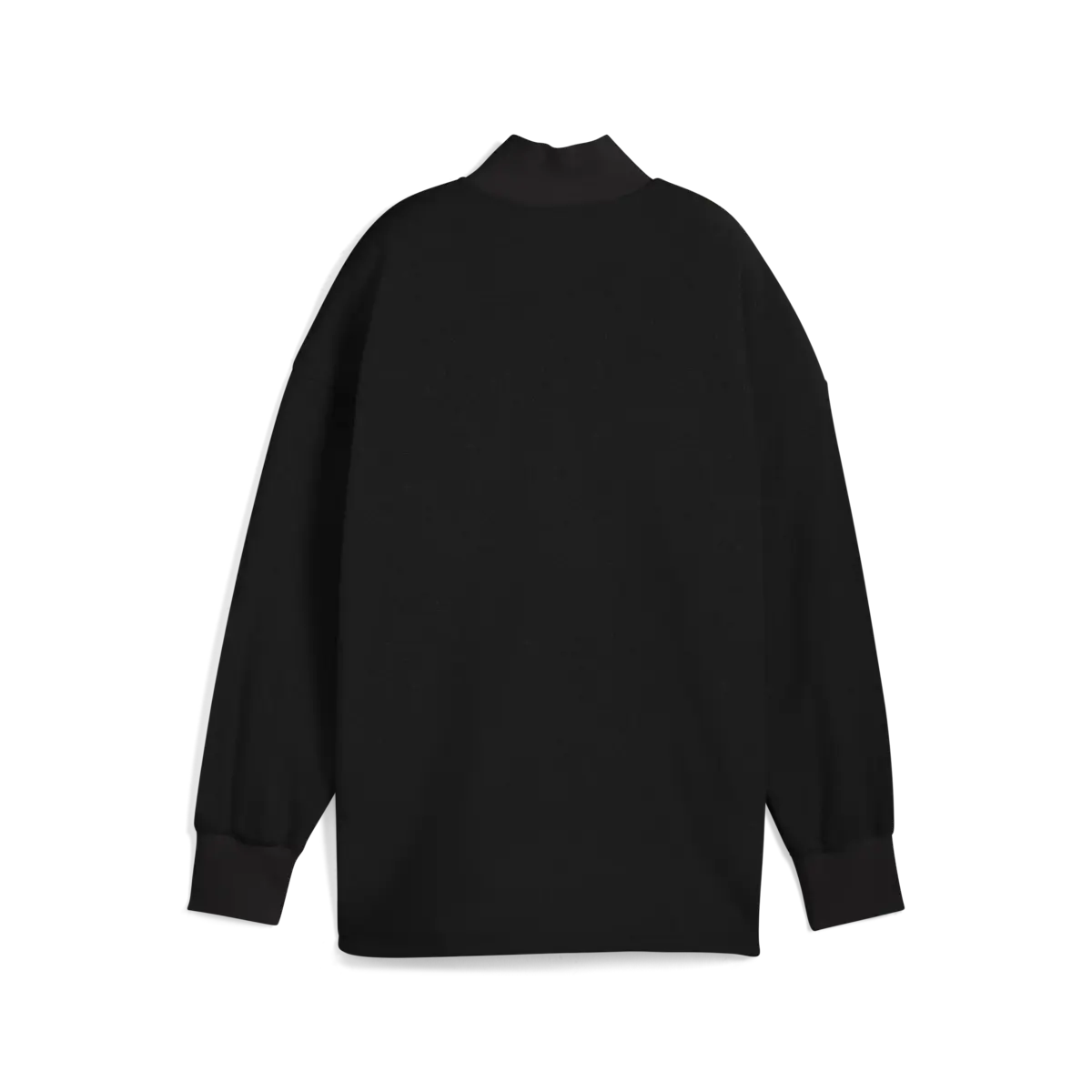 Puma HER Half-Zip Winterized Crew Siyah Kadın Oversize Yarım Fermuarlı Kışlık Sweatshirt