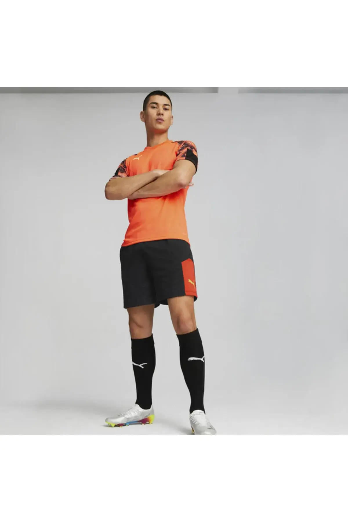 Puma İndividualfınal Training Shorts Siyah Erkek Futbol Şort