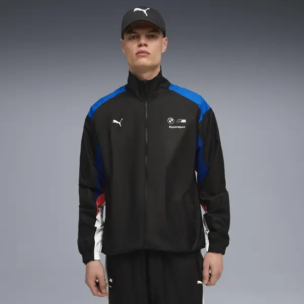 Puma BMW MMS Woven Jacket Siyah Erkek Fermuarlı Ceket
