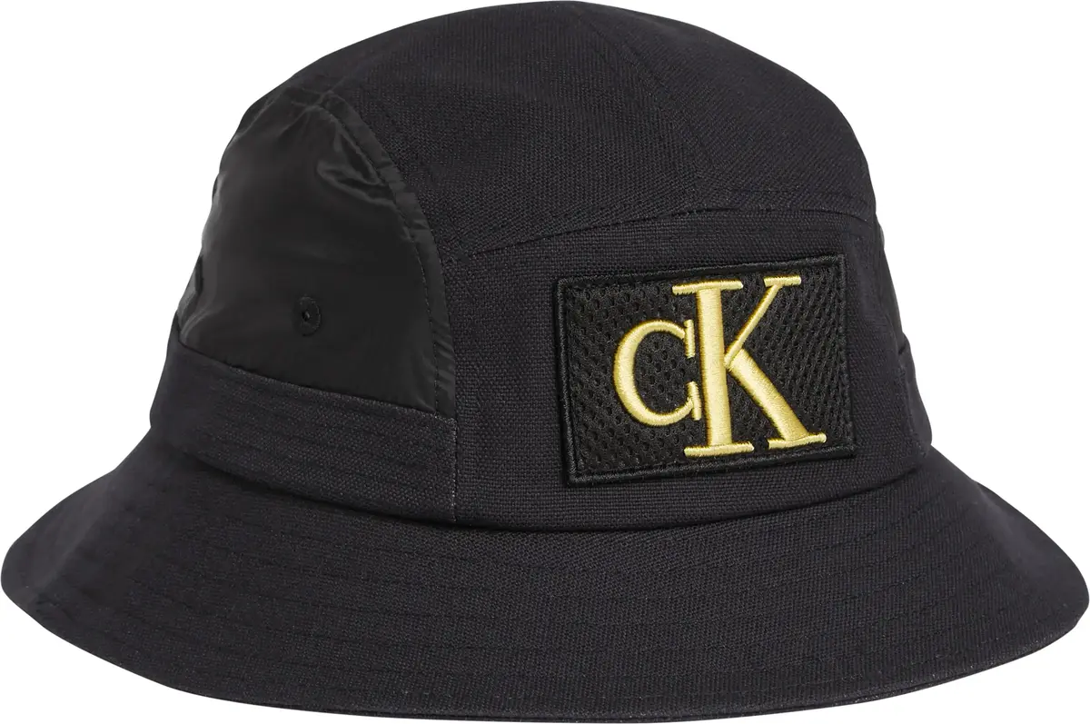 Calvin Klein MIX MATERIAL BUCKET Erkek Siyah Şapka