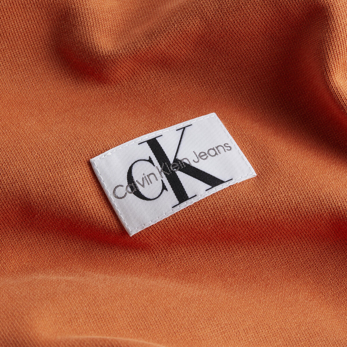 Calvin Klein WOVEN LABEL HOODIE Kadın Turuncu Hoodie
