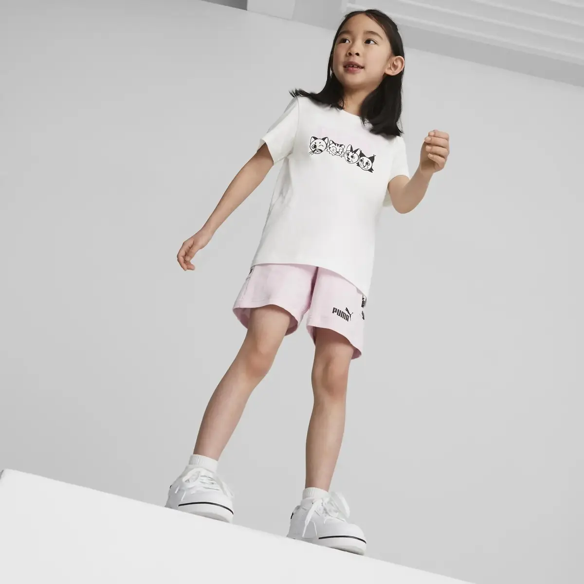 ESS+ PUMA MATES Shorts Pembe Kız Çocuk Şort