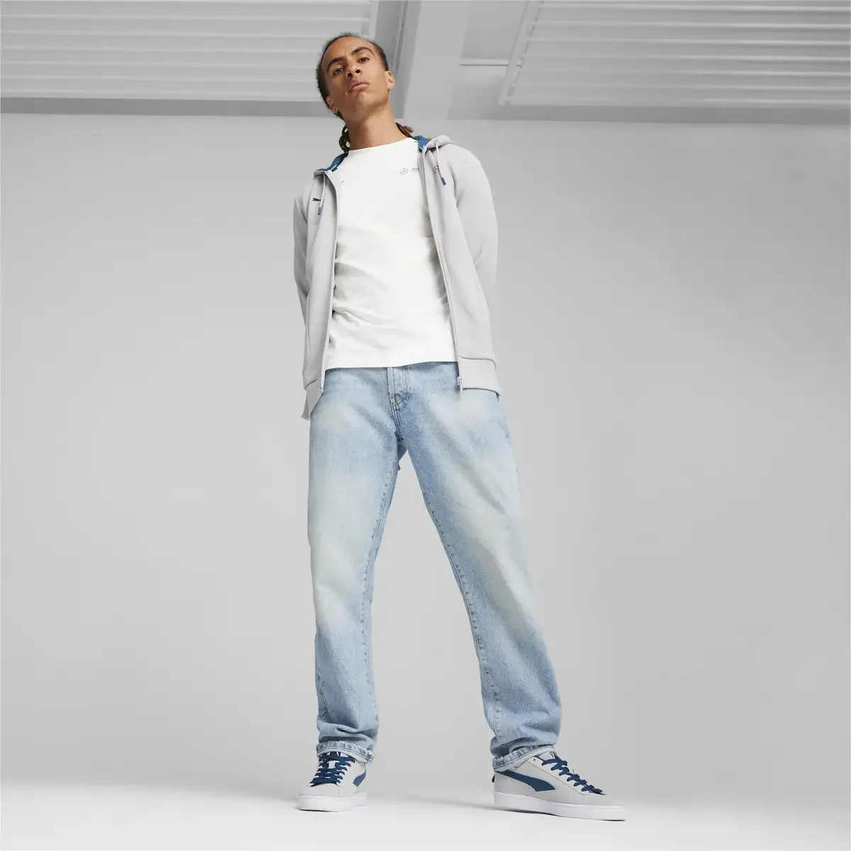 Puma MAPF1 Hooded Sweat Jacket Gri Erkek Sweatshirt