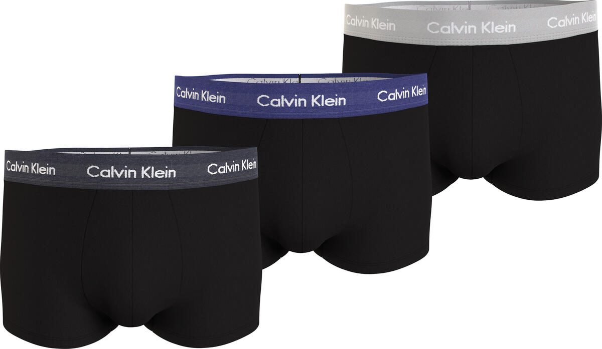 Calvin Klein LOW RISE TRUNK 3PK Erkek Siyah Boxer Set
