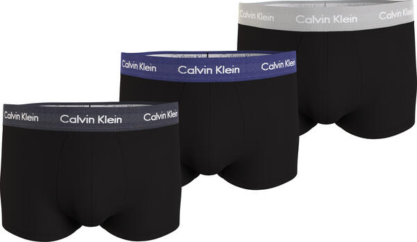 Calvin Klein LOW RISE TRUNK 3PK Erkek Siyah Boxer Set