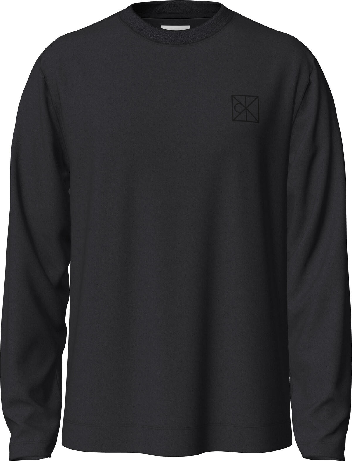 Calvin Klein LS LUXE INTERLOCK COTTON CREWNK Siyah Erkek T-Shirt Calvin Klein LS LUXE INTERLOCK COTTON CREWNK Siyah Erkek T-Shirt