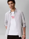 Calvin Klein SS 20S CALVINKLEIN Beyaz Erkek Tişört