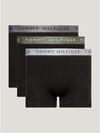 Tommy Hilfiger 3P TRUNK SHINE WB, 0UB Siyah 3'lü Erkek Boxer