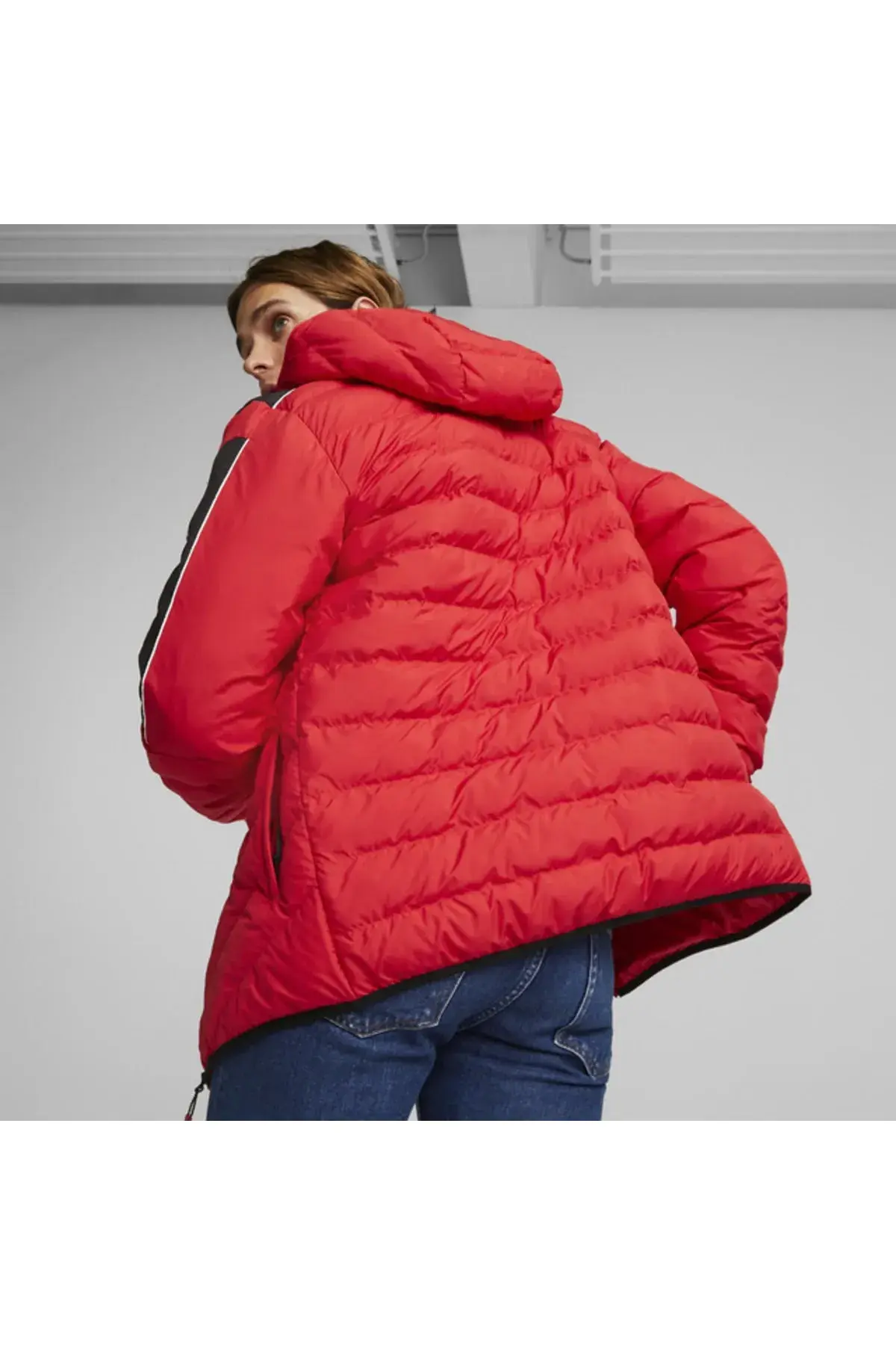 Puma Ferrari Race Mt7 Ecolite Down Jacket Kırmızı Erkek Şişme Mont