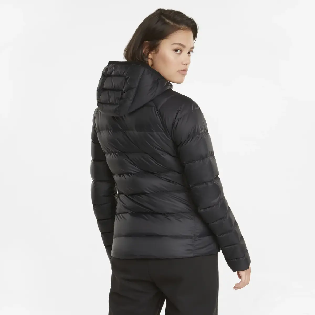 Puma PWRWarm packLITE DOWN JACKET Siyah Kadın Mont