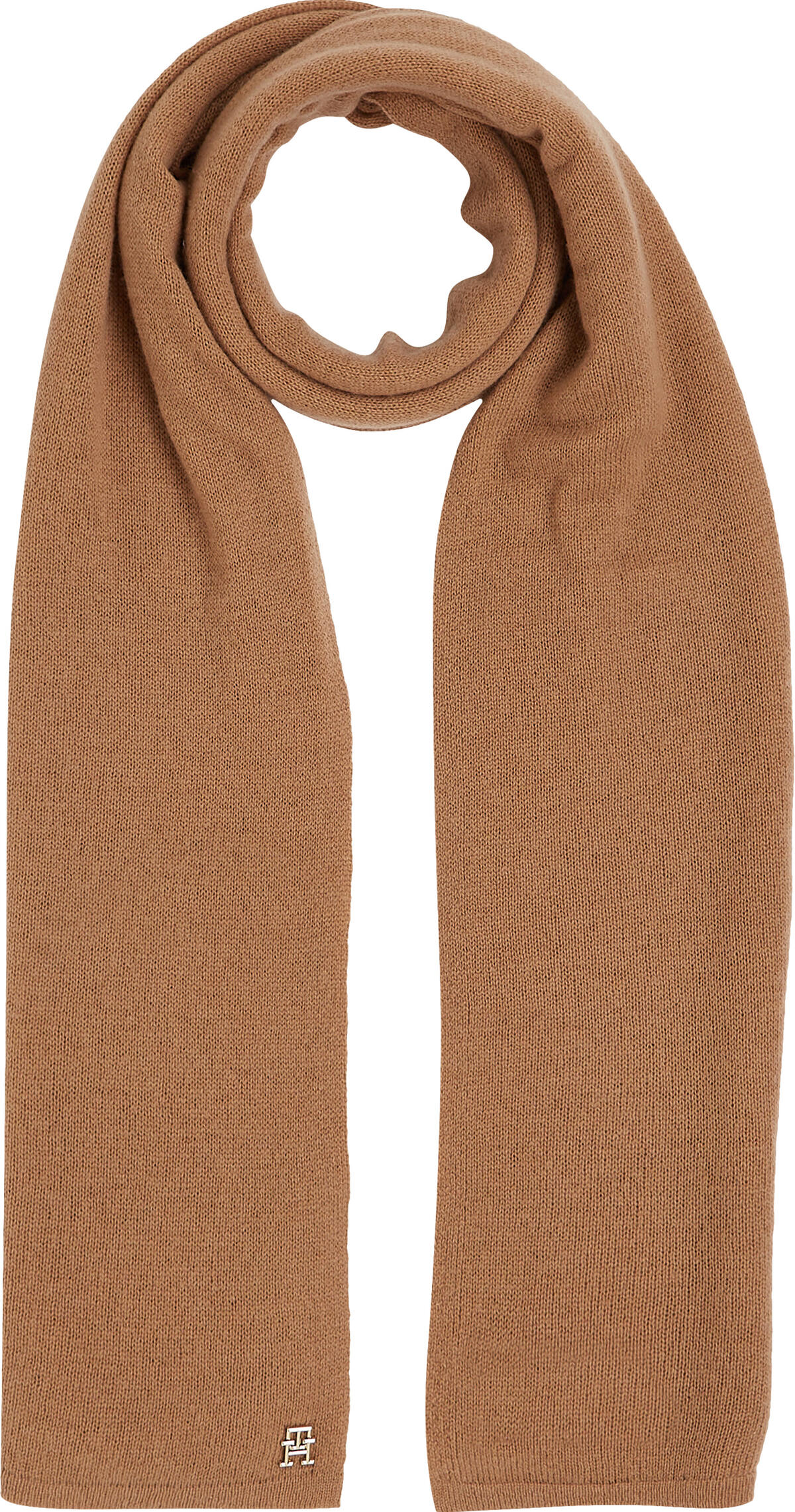 Tommy Hilfiger CASHMERE CHIC KNIT S Kadın Kahverengi Atkı