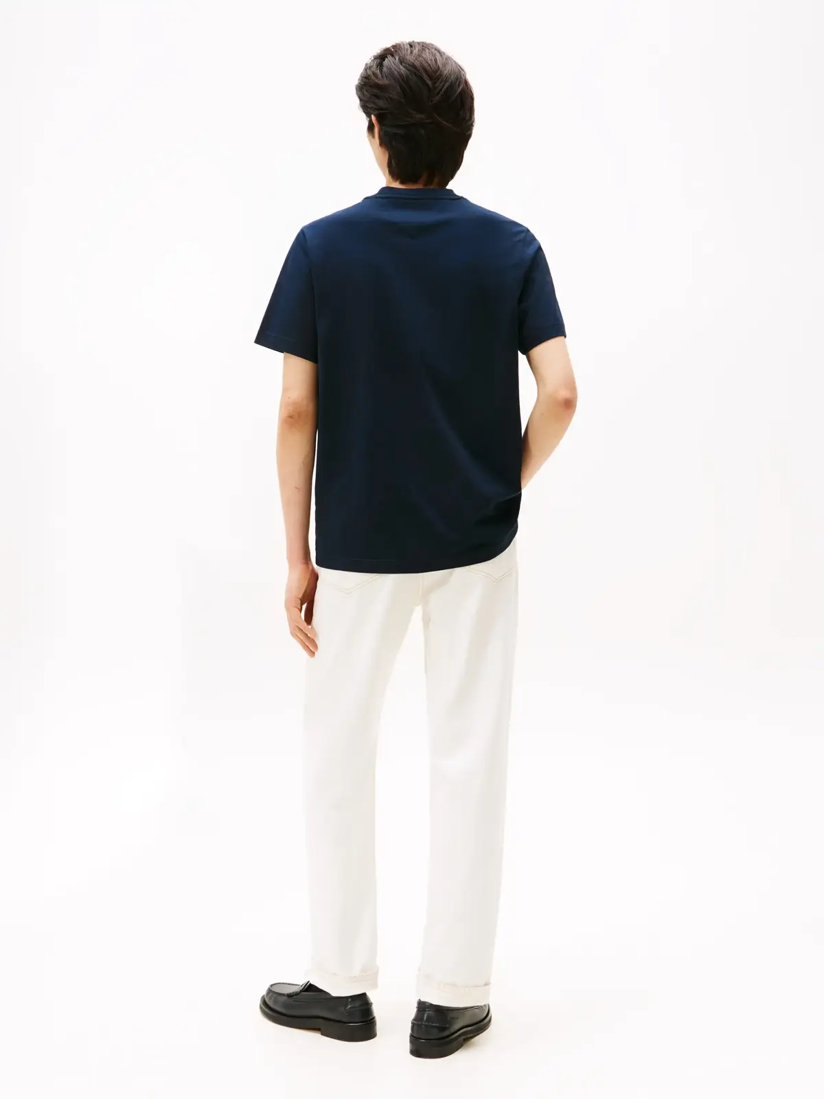 Tommy Hilfiger RWB CREST TEE, DW5 Siyah Erkek T-Shirt & Polo