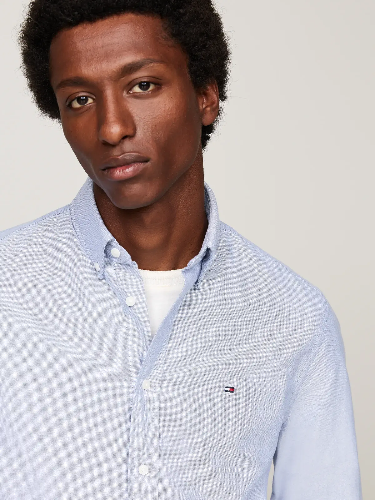 Tommy Hilfiger SOLID HERITAGE OXFOR, CI0 Mavi Erkek Gömlek