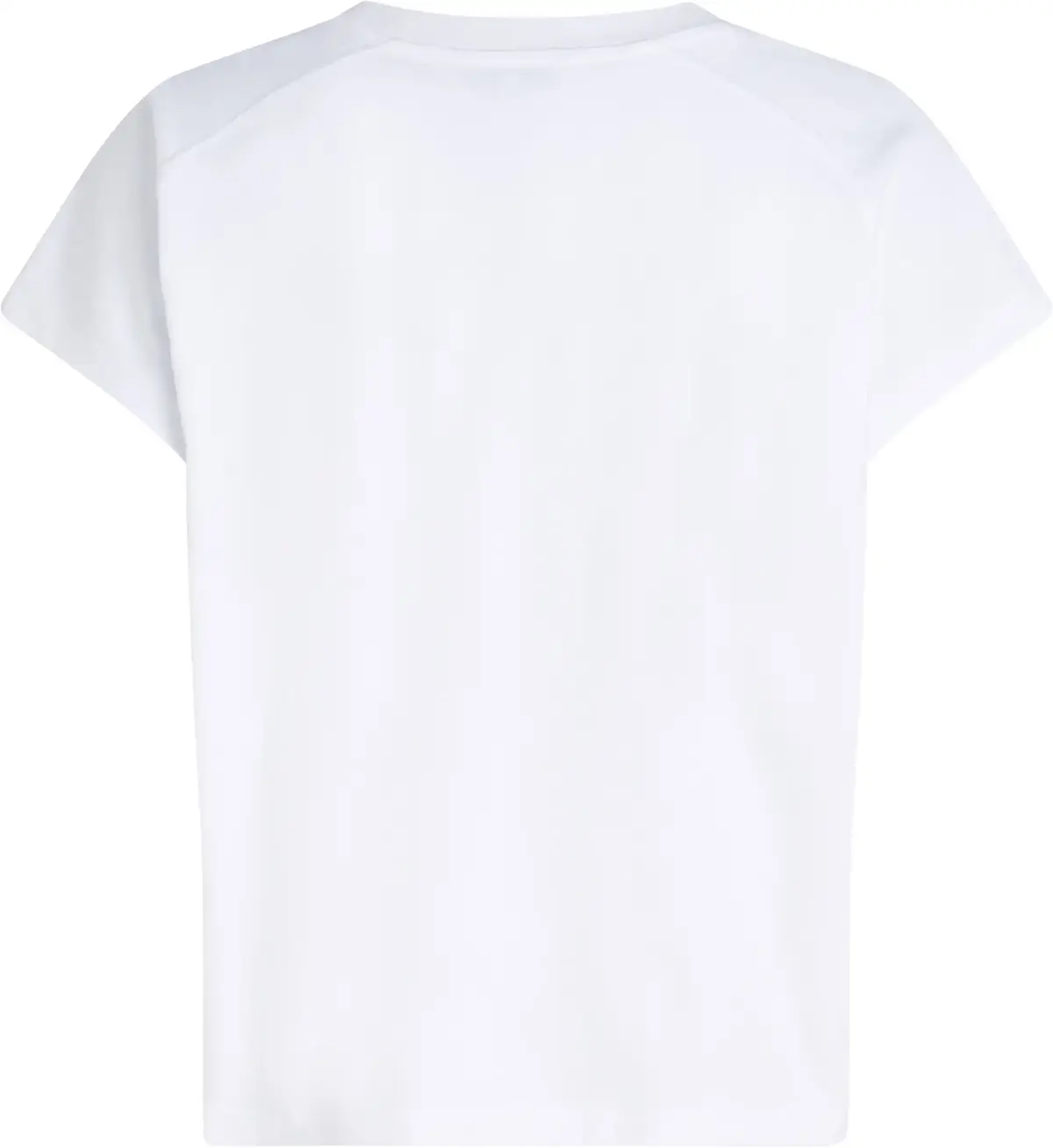 Tommy Hilfiger MDRN CAP SLV CORP LO, YCF Beyaz Kadın T-Shirt & Polo