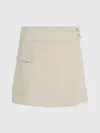 Calvin Klein FLANNEL WRAP SKIRT Kadın Krem Etek