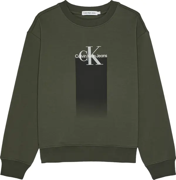 Calvin Klein GRADIENT LOGO SWEATS Erkek Haki Sweatshirt