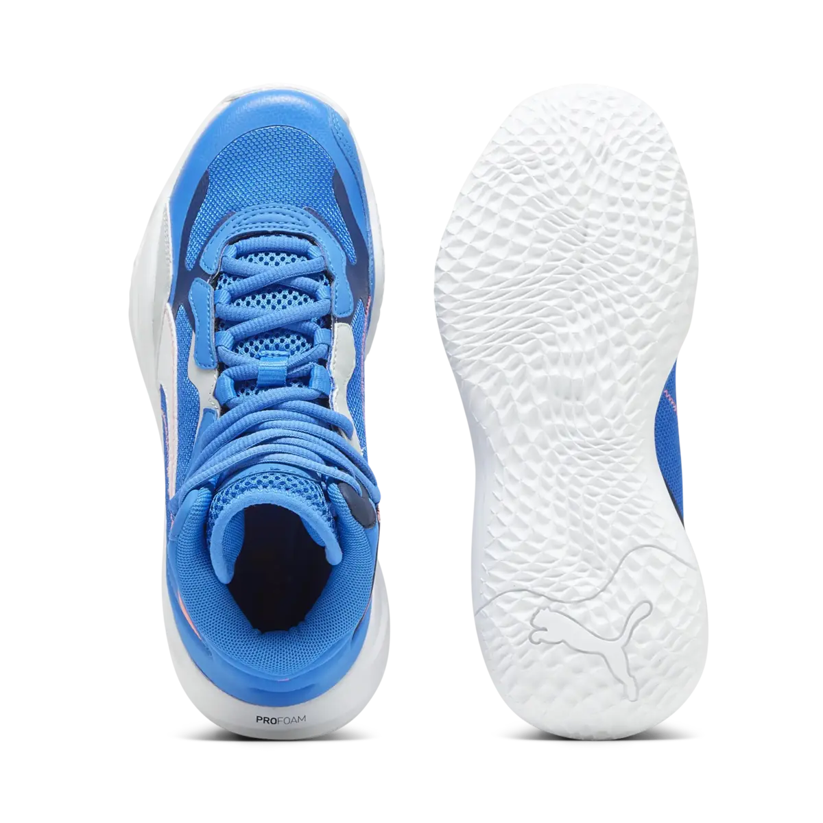Puma Playmaker Pro Mid JR Mavi Erkek Çocuk Basketbol Ayakkabısı