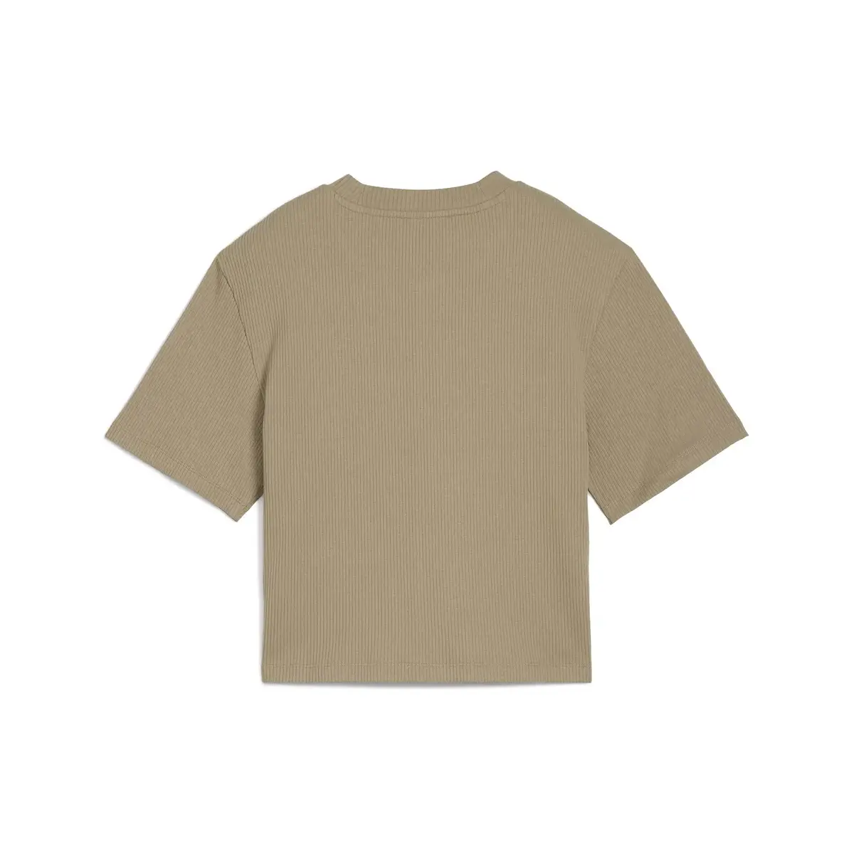 Puma CLASSICS Ribbed Relaxed Tee Açık Kahve Kadın T-Shirt
