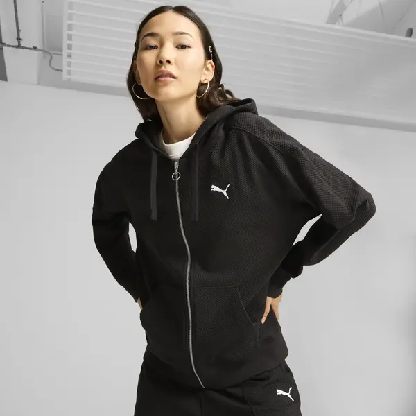 Puma HER Full-Zip Hoodie Siyah Kadın Fermuarlı Ceket