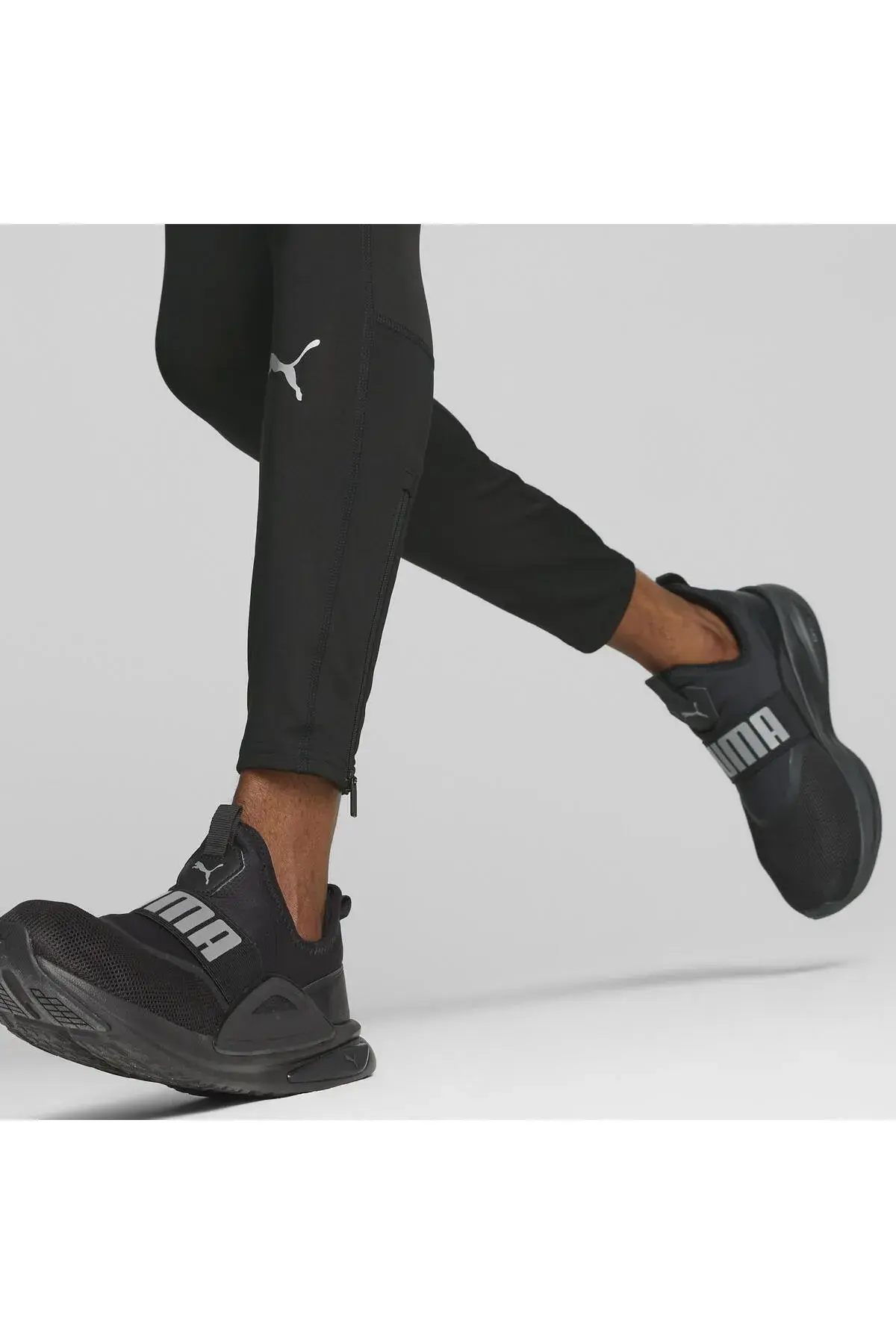Puma RUN FAVORITE LONG TIGHT M Siyah Erkek Spor Taytı