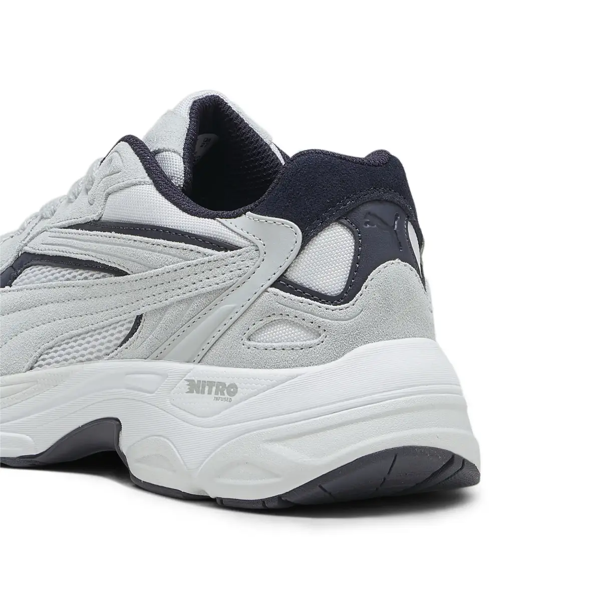 Puma Teveris NITRO Ash Gray-New Navy Gri Erkek Günlük Spor Ayakkabı