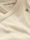 Calvin Klein RIB WRAP SS BODY Bebek Krem Zıbın