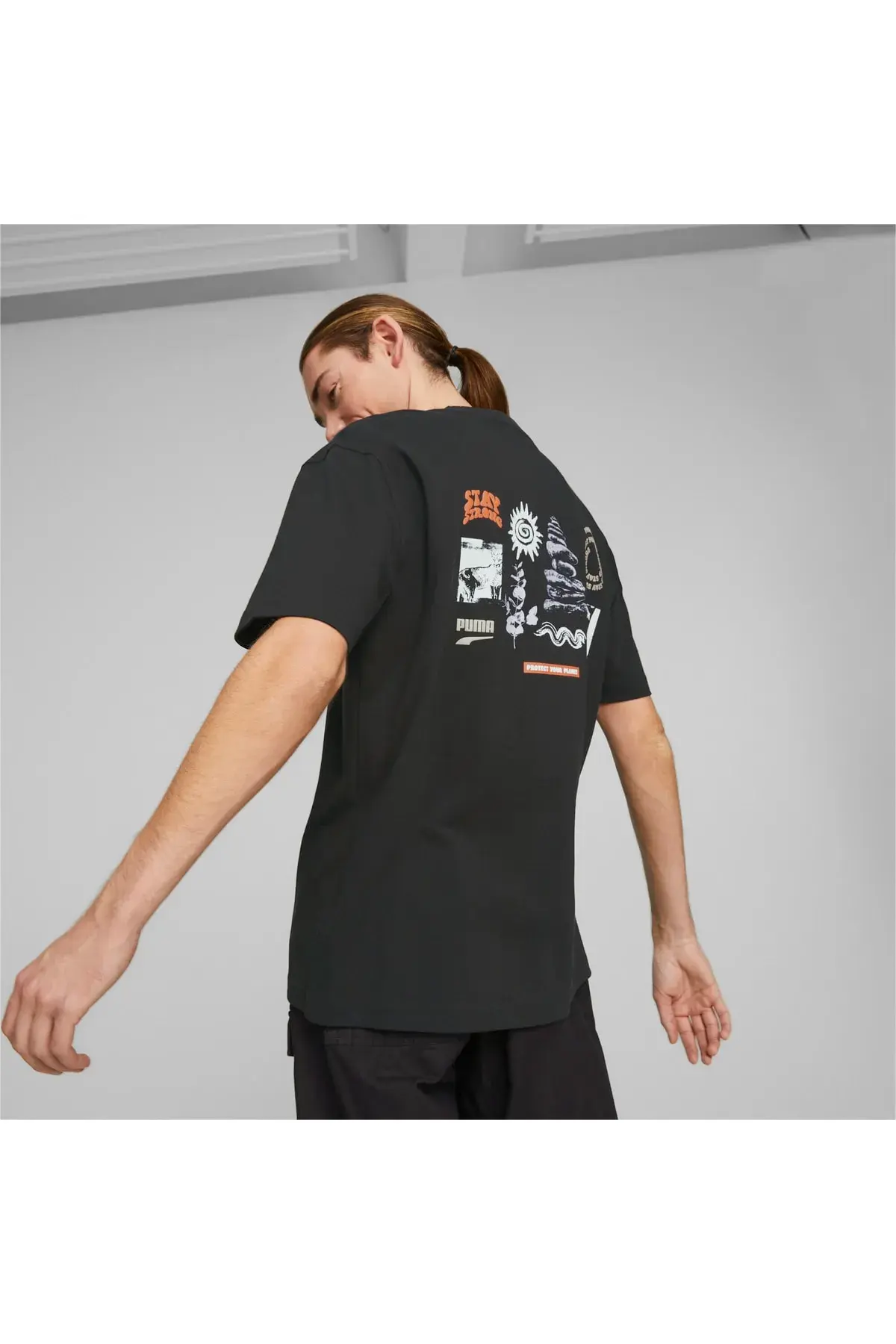 Puma Downtown Graphic Tee Siyah Erkek T-shirt