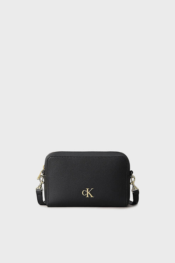 Calvin Klein MINIMAL MONOGRAM EW CAMERA BAG Siyah Kadın El Çantası