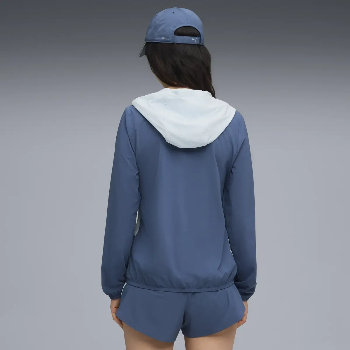 Puma RUN VELOCITY WOVEN JACKET W Mavi Kadın Koşu Ceketi