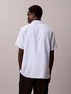 Calvin Klein SS CMP CLR SLD LINEN, 3T4, S Mavi Erkek Gömlek