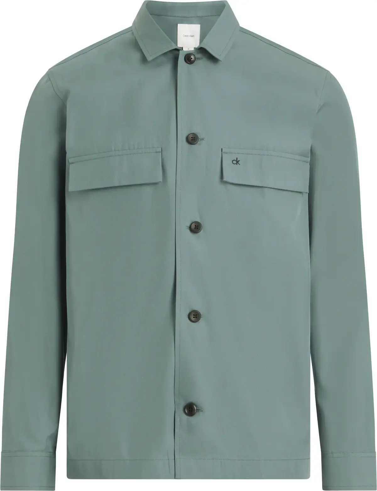 Calvin Klein COTTON BLEND OVERSHI, CFQ Yeşil Erkek Gömlek