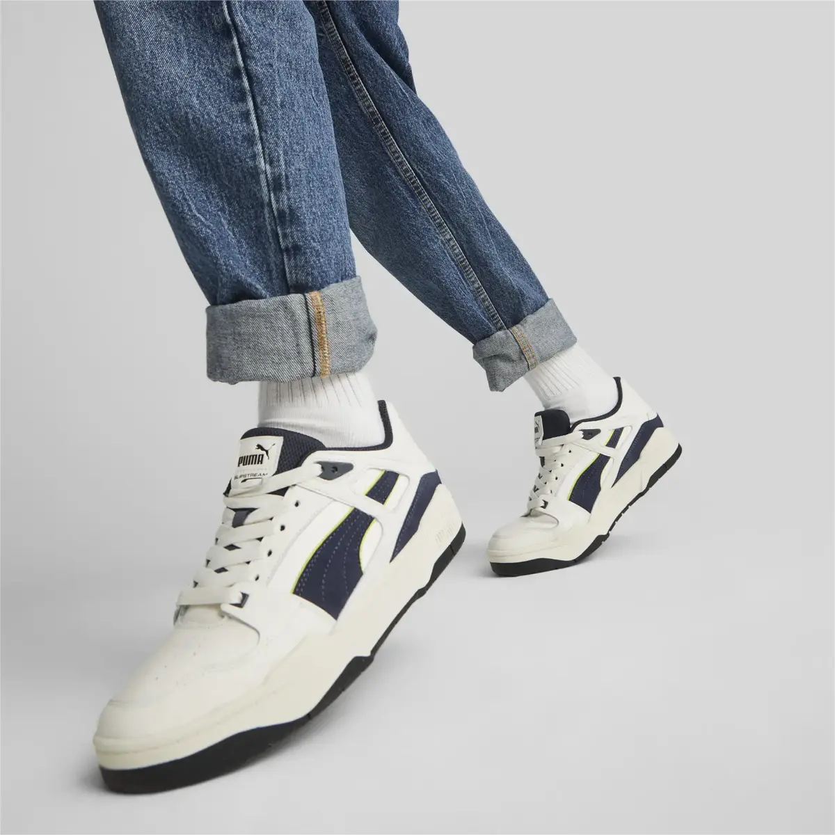 Puma Slipstream Always On Beyaz-Lacivert Erkek Günlük Spor Ayakkabı