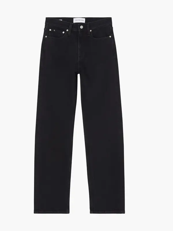 Calvin Klein HIGH RISE STRAIGHT Kadın Antrasit Kot Pantolon