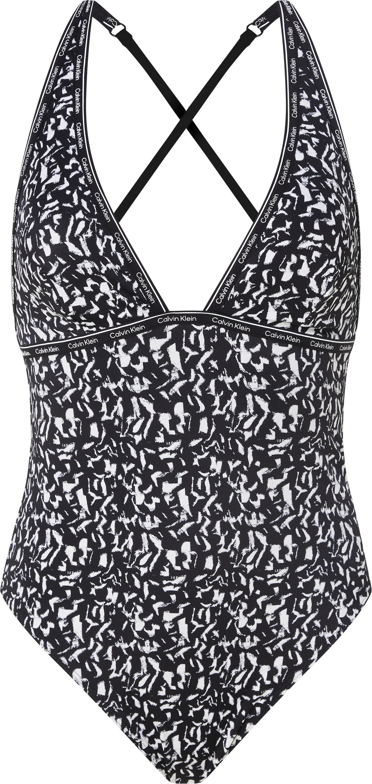 Calvin Klein PLUNGE ONE PIECE-PRI Kadın Siyah Mayo