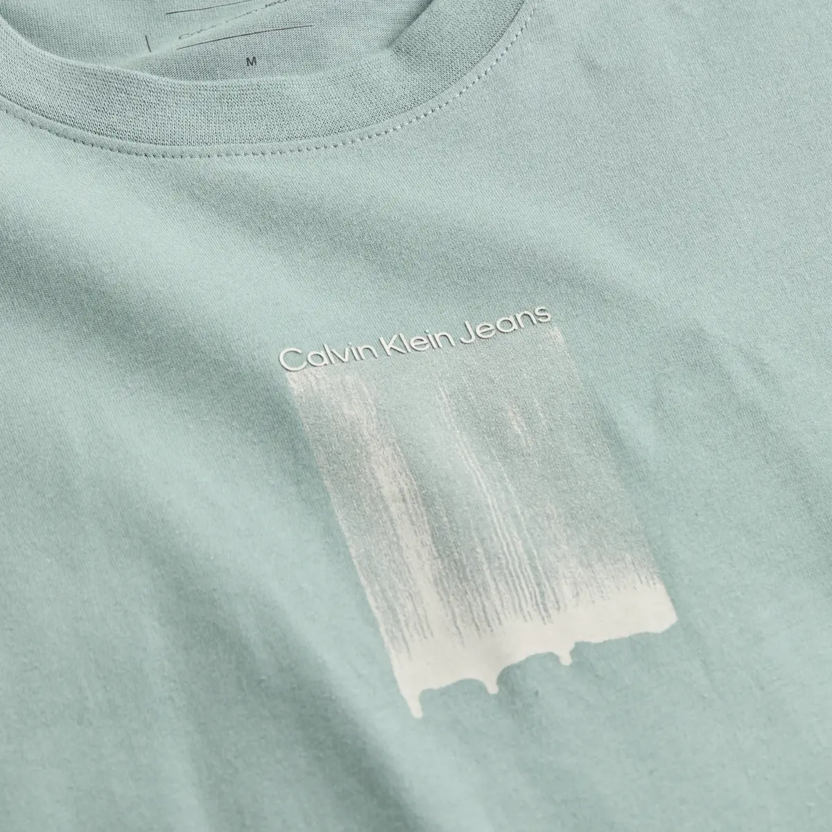 Calvin Klein BRUSH STROKE GRAPHIC, CKM Yeşil Erkek T-Shirt & Polo