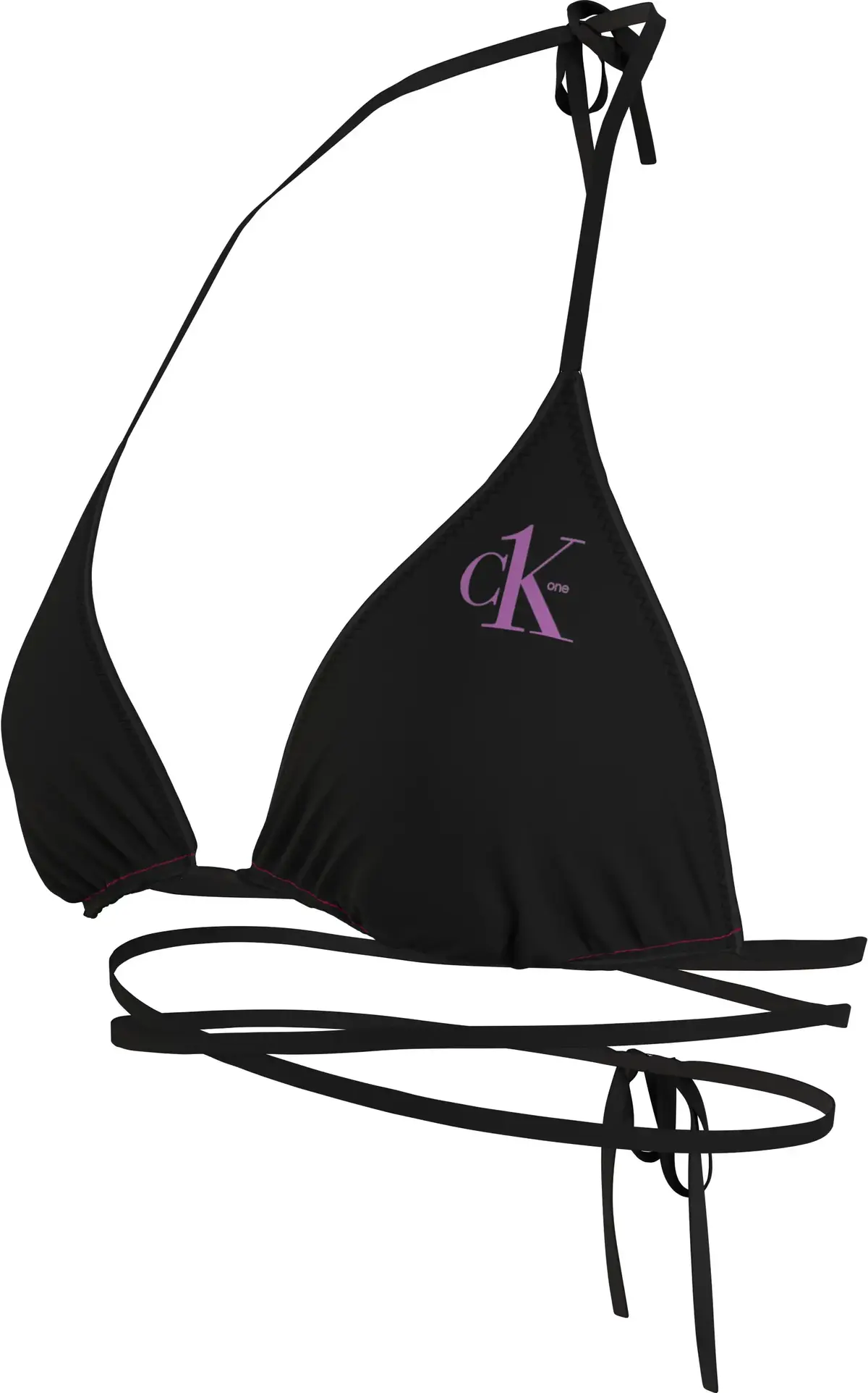 Calvin Klein TRIANGLE-RP Kadın Siyah Bikini Üstü