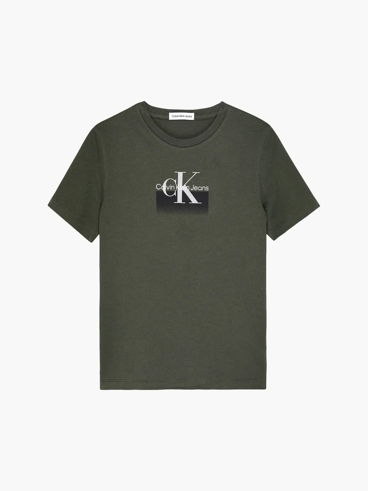 Calvin Klein GRADIENT LOGO T-SHIR Erkek Haki T-Shirt