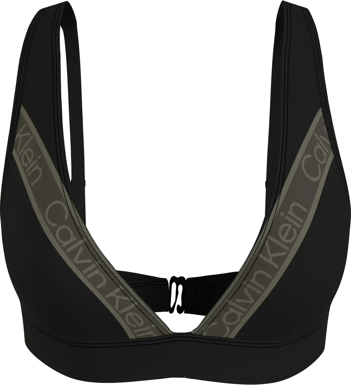 Calvin Klein TRIANGLE HIGH APEX-R Kadın Siyah Bikini Üstü