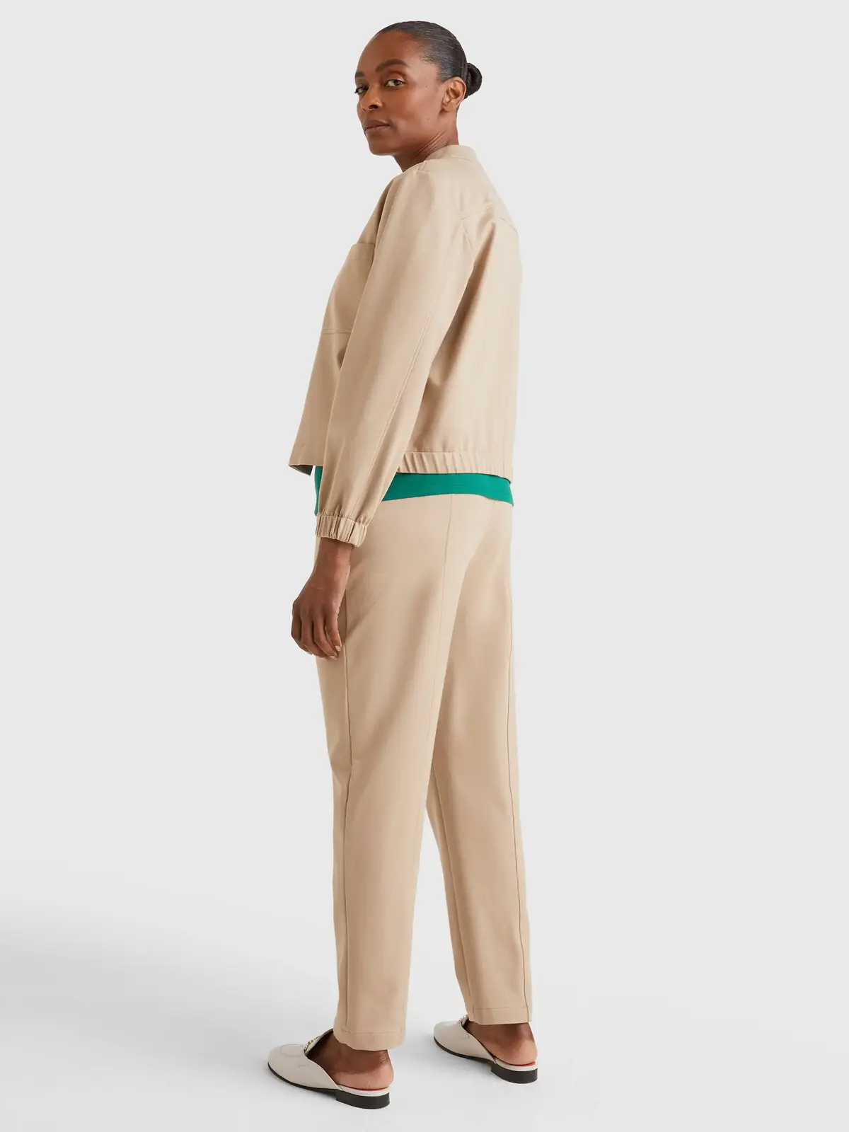 Tommy Hilfiger SOFT MILANO JACKET Kadın Bej Blazer