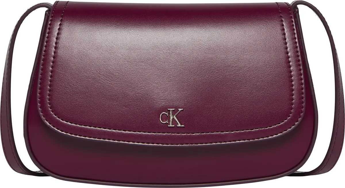 Calvin Klein CK FLAP CAMERA BAG Kadın Bordo Omuz Çanta