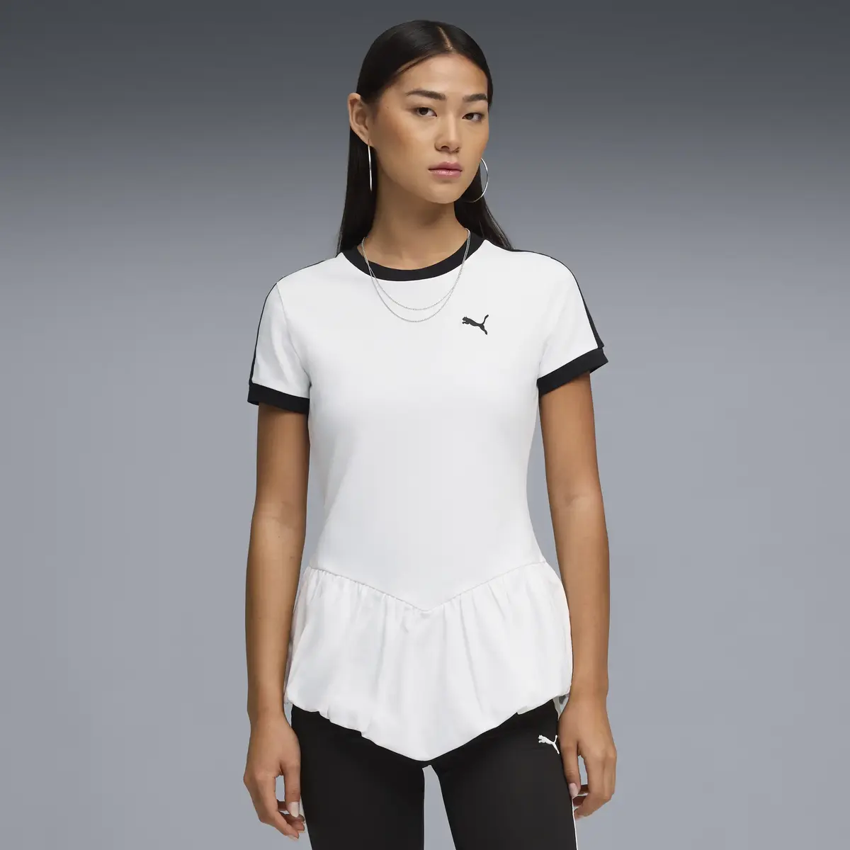 Puma T7 Balloon Tee Beyaz Kadın T-Shirt & Polo