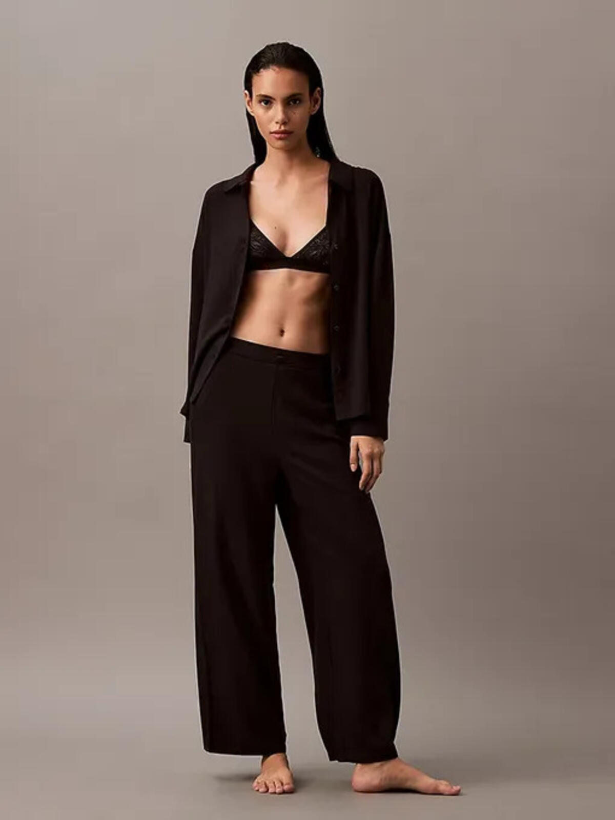 Calvin Klein VISCOSE PANT, UB1 Siyah Pijama Altı
