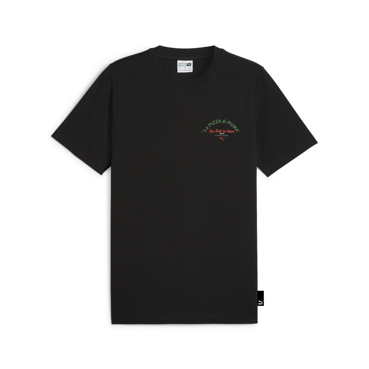 Puma GRAPHICS PUMA PIZZA Tee Siyah Erkek T-Shirt