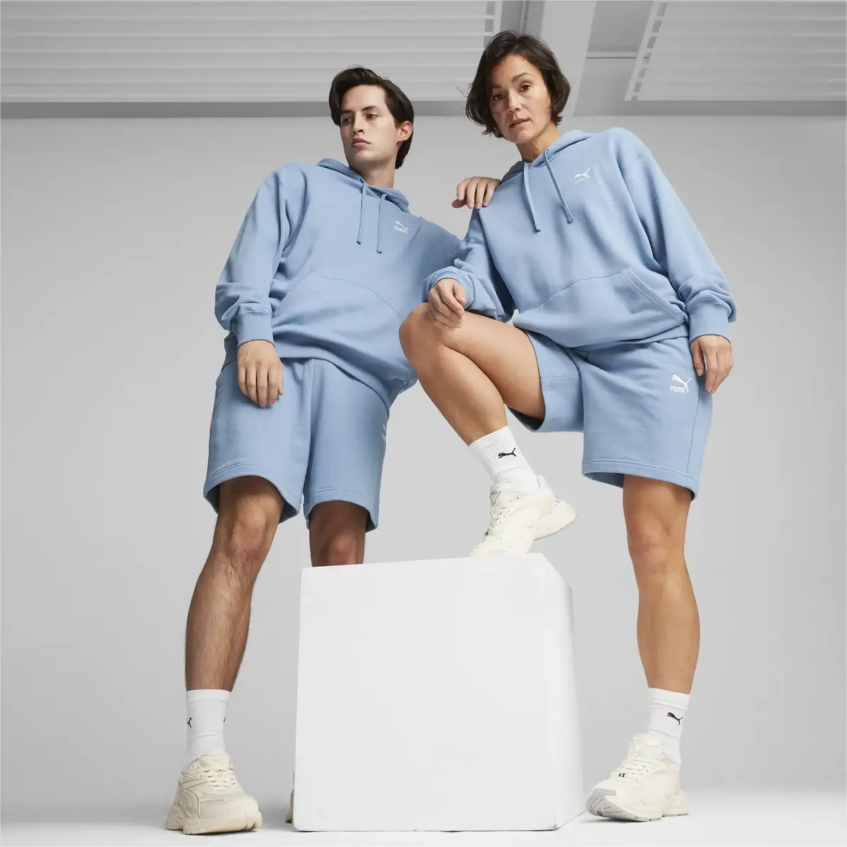 Puma BETTER CLASSICS Relaxed Hoodie TR Mavi Erkek Sweatshirt