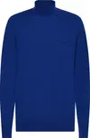 Calvin Klein SUPERIOR WOOL MOCK P Erkek Mavi Kazak
